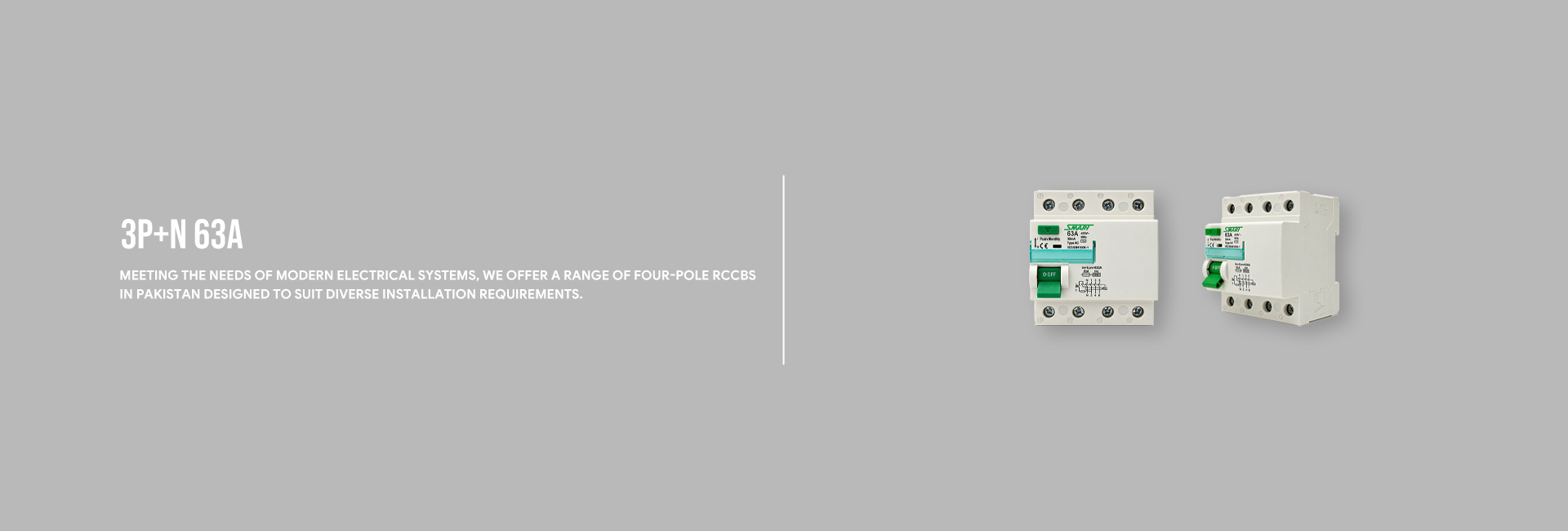 RCCB Classic Series 3P+N (63A)