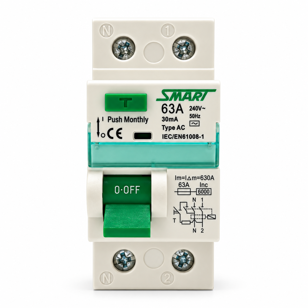RCCB Classic Series (1P+N 63A)